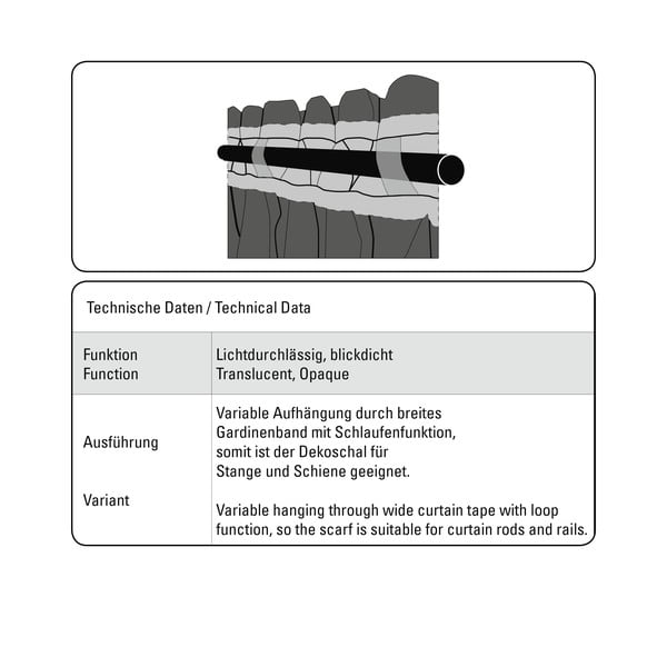 Šedá záclona 175x140 cm Etamine - Gardinia-image-4