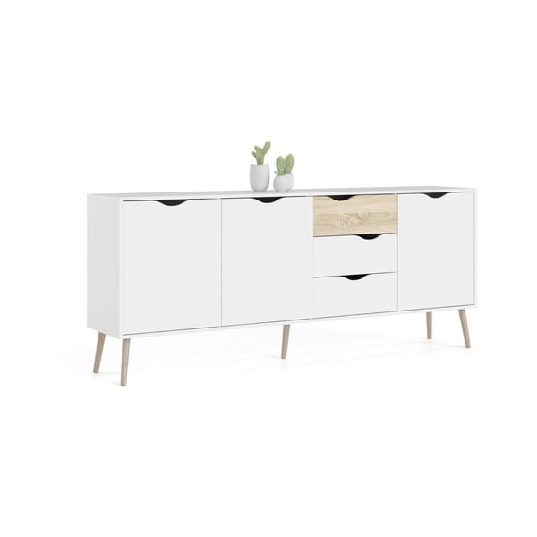 Bílá komoda 196x82x39 cm Oslo – Tvilum-image-3