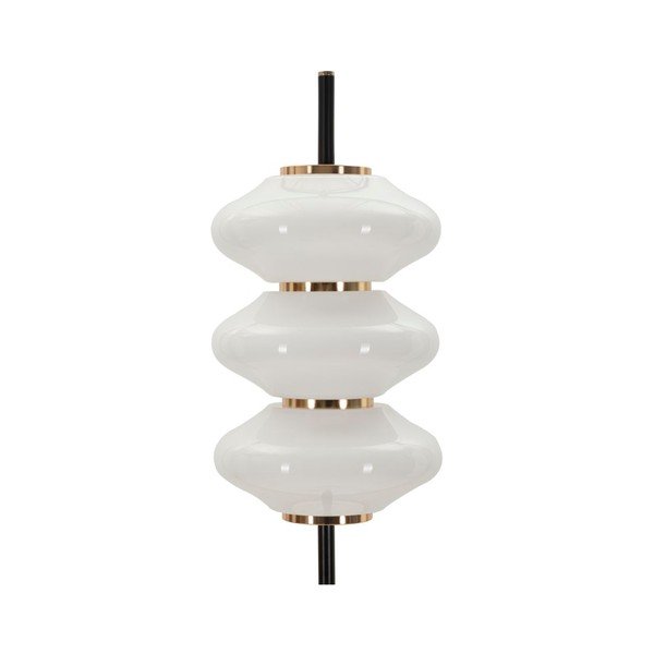 Bílá/černá stojací lampa se skleněným stínidlem (výška 168 cm) Vintage – Mauro Ferretti-image-2