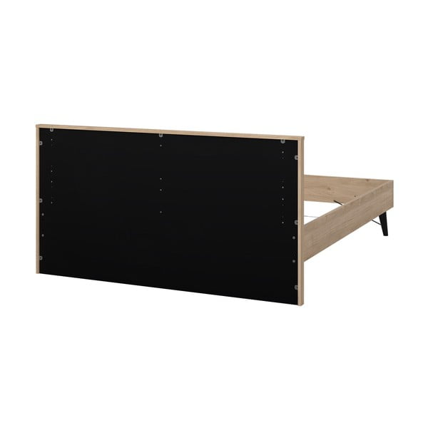 Dvoulůžková postel bez roštu v přírodní barvě 160x200 cm Ry – Tvilum-image-2