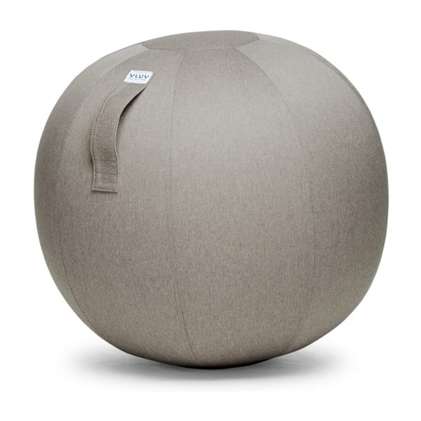 Béžovošedý sedací míč VLUV Leiv, Ø 70 - 75 cm