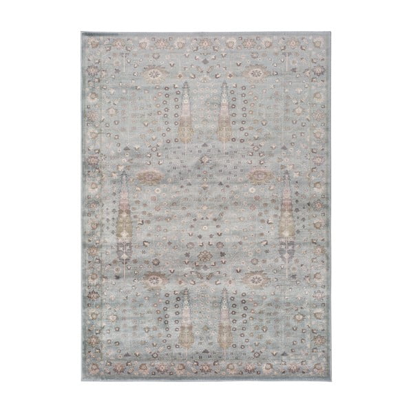 Šedý koberec z viskózy Universal Lara Ornament, 160 x 230 cm