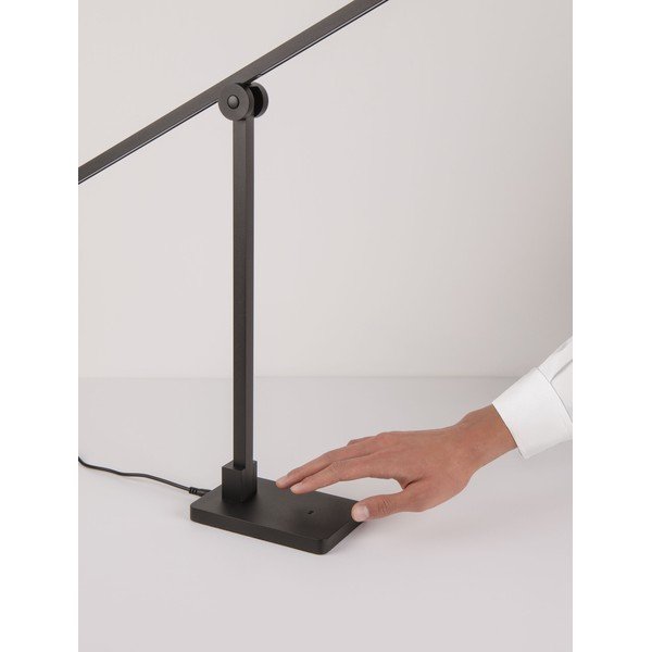 Matně černá kovová LED stolní lampa s ohybatelnou konstrukcí/stmívatelná (výška 47 cm) Tenso – Nova Luce-image-3