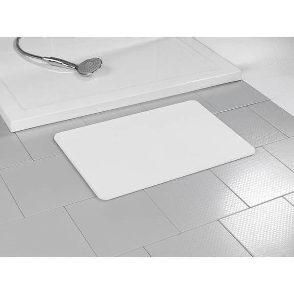 Bílá koupelnová předložka z křemeliny 39x60 cm Simi – Wenko-image-3
