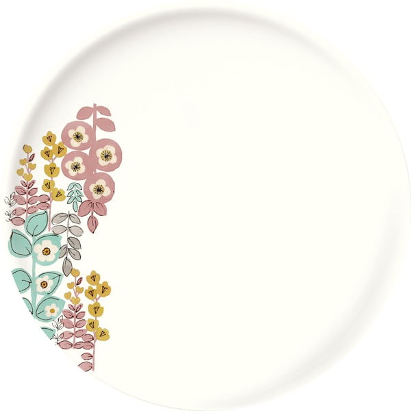 Keramický talíř Floral Dinner Plate, Ø27 cm