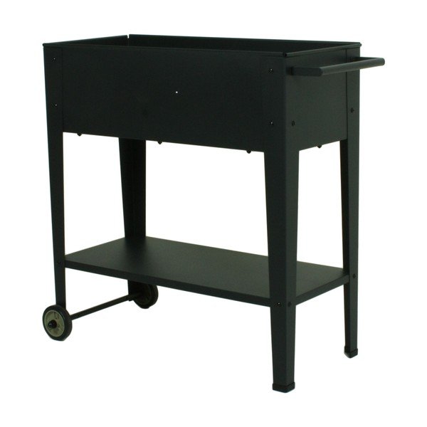 Pojízdný kovový květináč Garden Pleasure-image-1