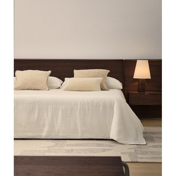 Slonovinové 3dílné povlečení na dvoulůžko/prodloužené 240x260 cm Simmel – Kave Home-image-1