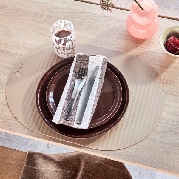 Terakotové talíře v sadě 2 ks v terakotové barvě ø 22 cm Yuka – OYOY Living Design-image-1