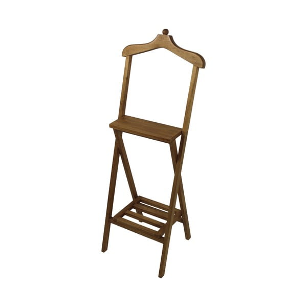 Hnědý němý sluha z neopracovaného mahagonového dřeva HSM collection Dressboy, výška 120 cm-image-1