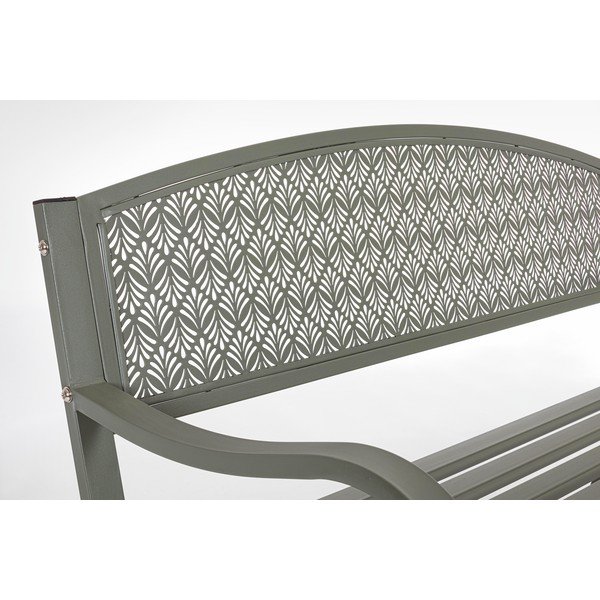 Khaki kovová zahradní lavice Lizette – Bizzotto-image-3