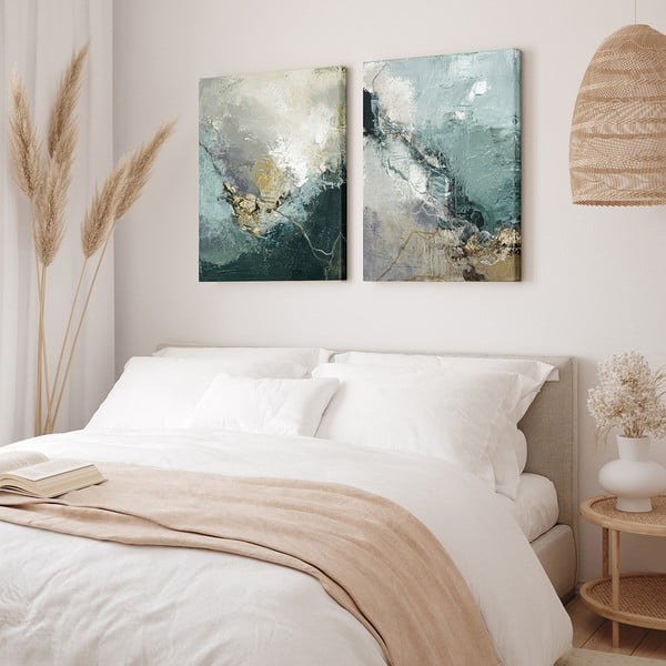 Obraz s ručně malovanými prvky na plátně 60x80 cm Downhill – Malerifabrikken-image-1