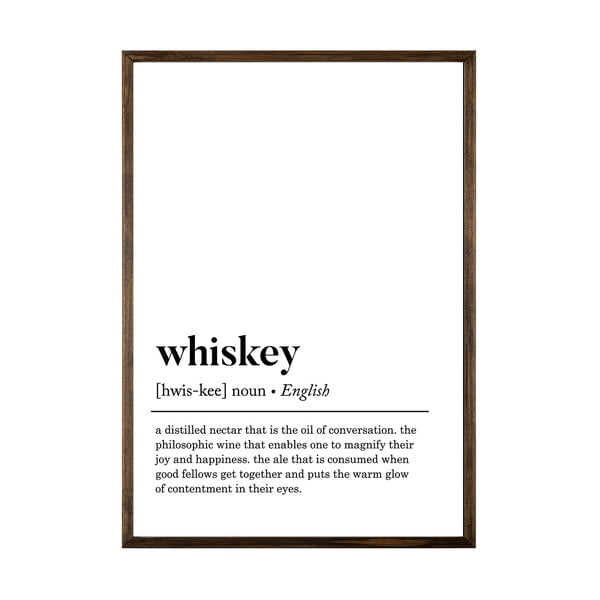 Plakát 50x70 cm Whiskey – Wallity