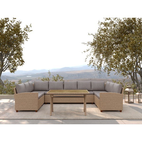 Béžový zahradní lounge set pro 9 Ventura – Unique Furniture-image-1