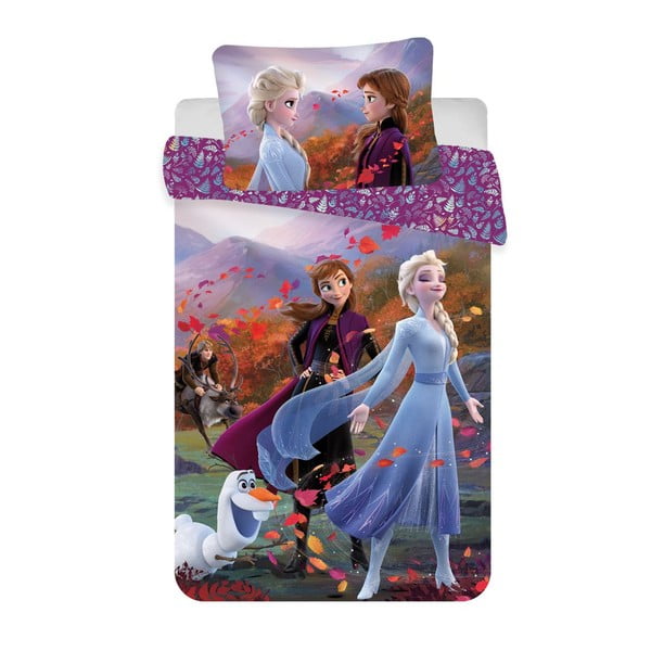 Bavlněné dětské povlečení do postýlky 100x135 cm Frozen "Wind" – Jerry Fabrics