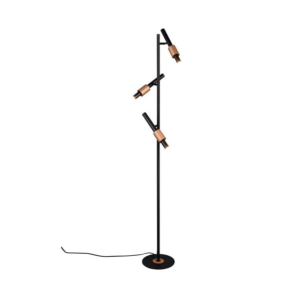 Černá/v bronzové barvě LED stojací lampa (výška 150 cm) Ikaris – Trio Select-image-3