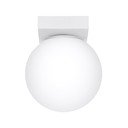 Bílé stropní svítidlo se skleněným stínidlem ø 12 cm Umerta – Sollux