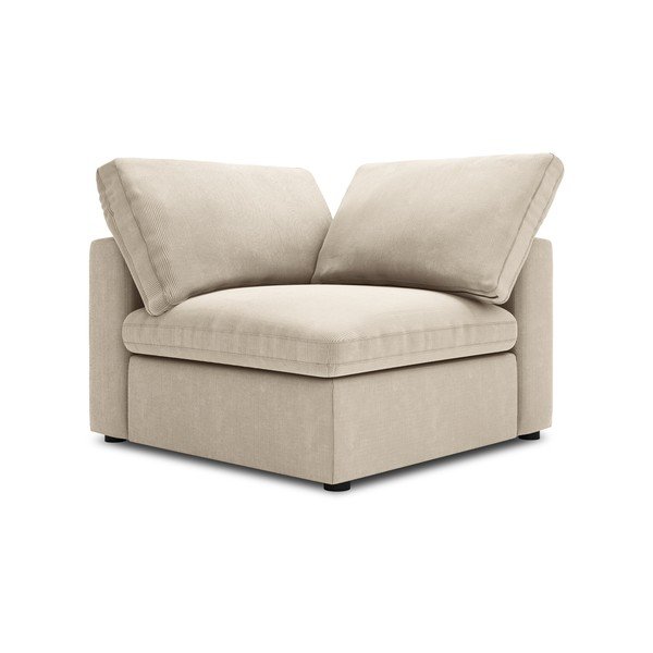 Béžová oboustranná rohová část modulární manšestrové pohovky Windsor & Co Sofas Galaxy