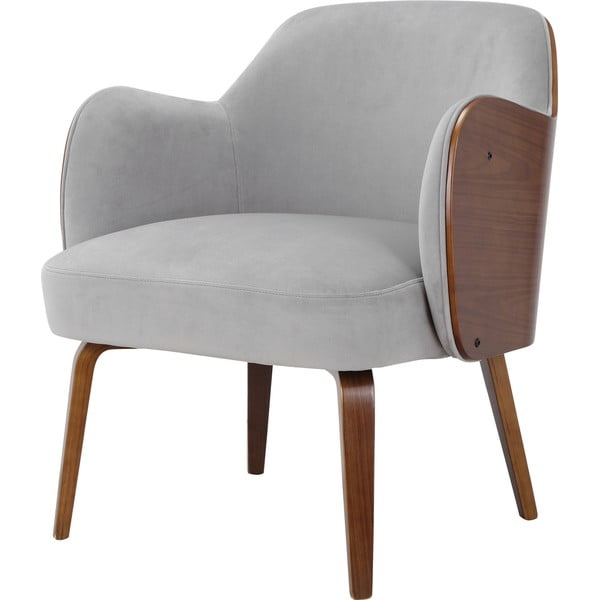 Šedé sametové křeslo Haruko - Støraa-image-3