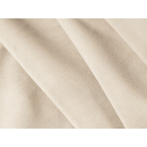 Béžová sametová podnožka Jodie – Micadoni Home-image-1