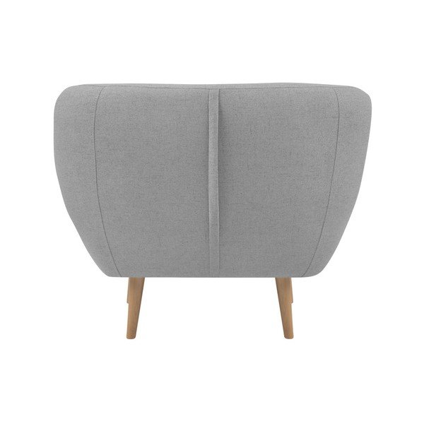 Světle šedé křeslo se světlými nohami Mazzini Sofas Sicile-image-2
