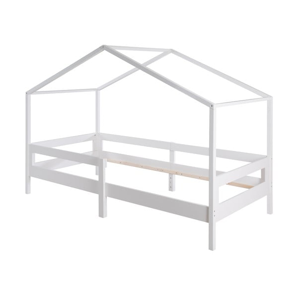 Bílá domečková dětská postel 90x200 cm – Roba