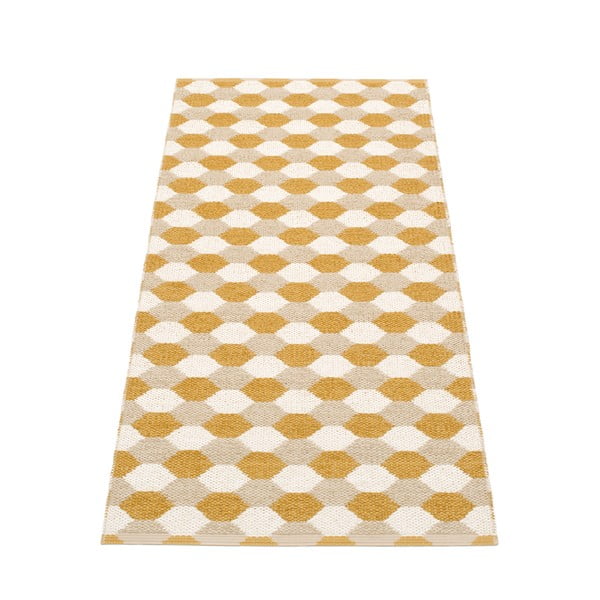 Okrově žlutý vnitřní a venkovní běhoun 70x160 cm Dana Ochre – Pappelina
