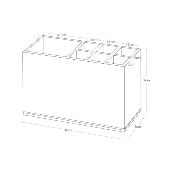 Černý plastový stojan na zubní kartáčky Mist – YAMAZAKI-image-2