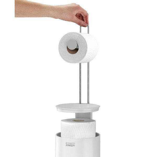 Bílý plastový stojan na toaletní papír EasyStore – Joseph Joseph-image-4