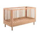 Postýlka z dubového dřeva 70x140 cm v přírodní barvě Forrest – Vipack