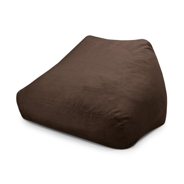Tmavě hnědý manšestrový sedací vak Sofa Snug – SLOWDOWN