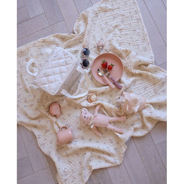 Červený/v lososové barvě dětský příbor 3 ks ze silikonu Rose Mix – Cam Cam Copenhagen-image-2