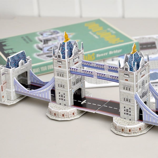 Papírová skládačka londýnské památky Rex London Tower Bridge