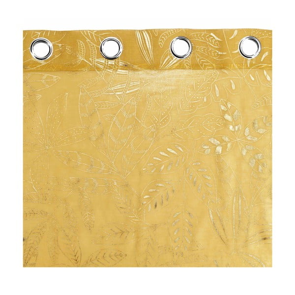 Žlutá voálová záclona 140x280 cm Belflor – douceur d'intérieur-image-3