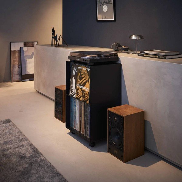 Černý kovový pojízdný regál 40x73x38 cm Tower – YAMAZAKI-image-1