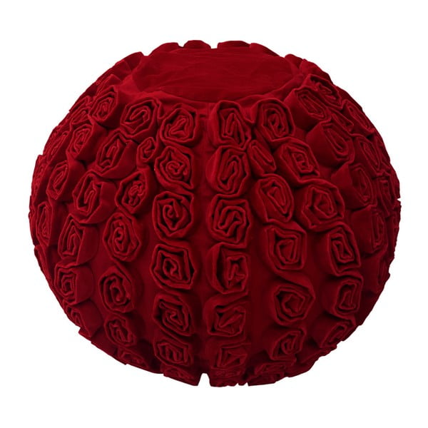 Červený puf Ragged Rose Rosa
