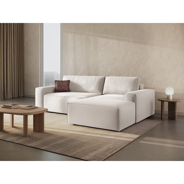 Béžová rozkládací rohová pohovka (pravý roh) Jodie – Micadoni Home-image-1