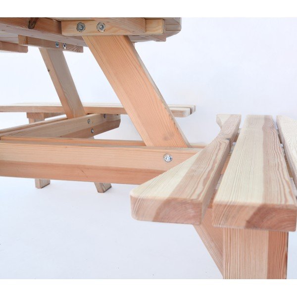 Zahradní jídelní set z borovicového dřeva pro 4 Piknik - Rojaplast-image-3