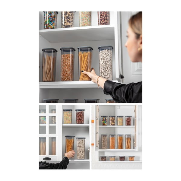 Plastové dózy v sadě 3 ks na potraviny Fresco – Hermia-image-1