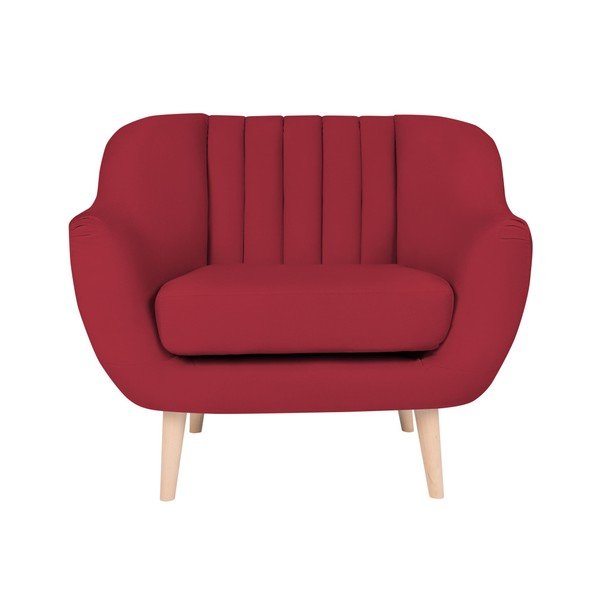 Červené křeslo Micadoni Home Vincente