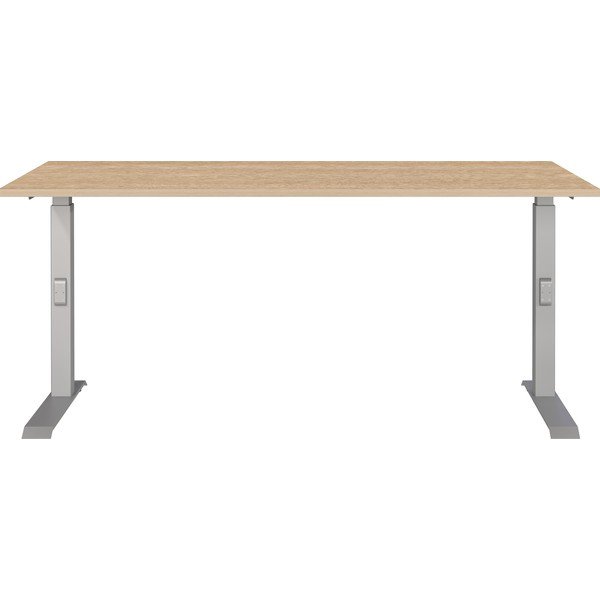 Polohovací pracovní stůl s deskou v dubovém dekoru 80x160 cm Downey – Germania-image-1