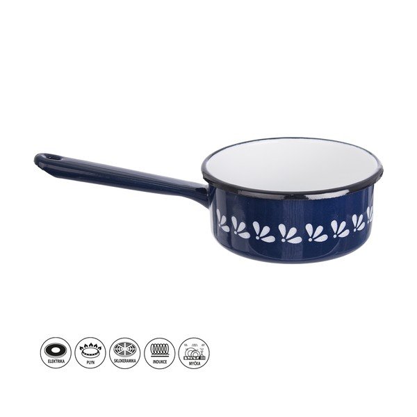 Modrý smaltovaný rendlík Orion, 0,6 l-image-2