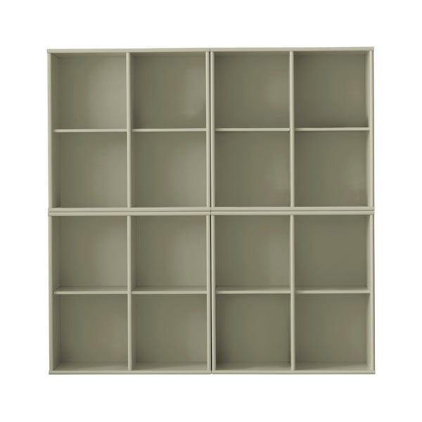 Khaki závěsná knihovna 140x140x27 cm Mistral – Hammel Furniture