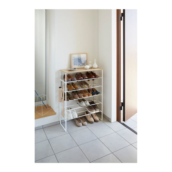 Bílý kovový botník Tower – YAMAZAKI-image-2