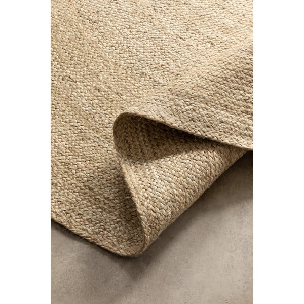 Slonovinový oboustranný jutový kulatý koberec ø 140 cm Braided – Hanse Home-image-2