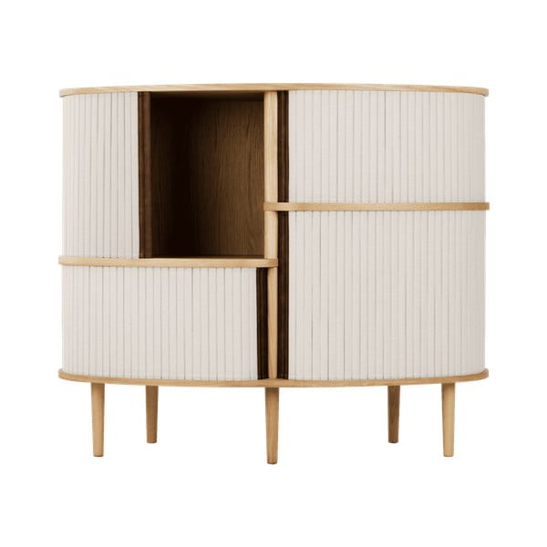 Skříňka v dekoru dubu s posuvnými dveřmi v béžovo-přírodní barvě 120x100x50 cm Audacious – UMAGE-image-4