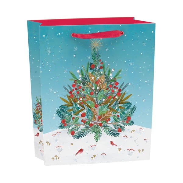 Dárková taška s vánočním motivem 25x10 cm Beneath the Tree – Roger la Borde