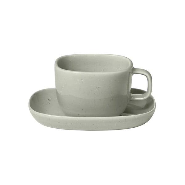 Šedý šálek z kameniny 200 ml Vahlo – Blomus