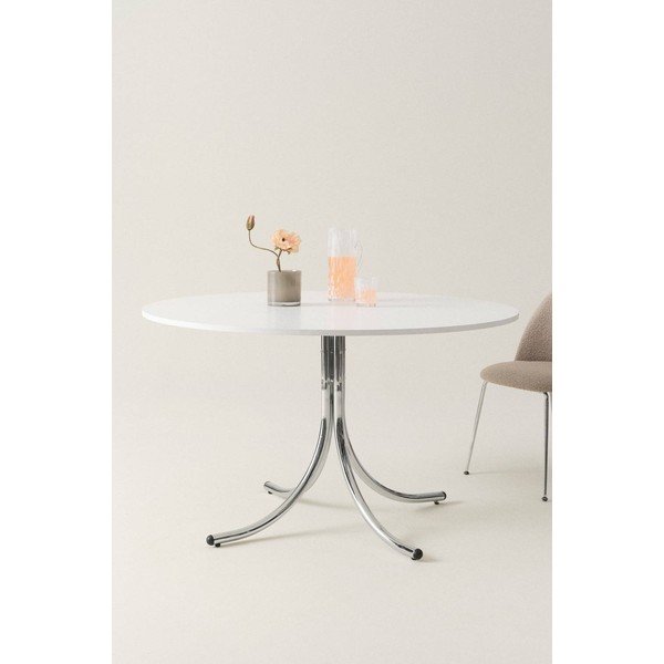 Kovový kulatý jídelní stůl ø 130 cm Chipley – Jotex-image-1