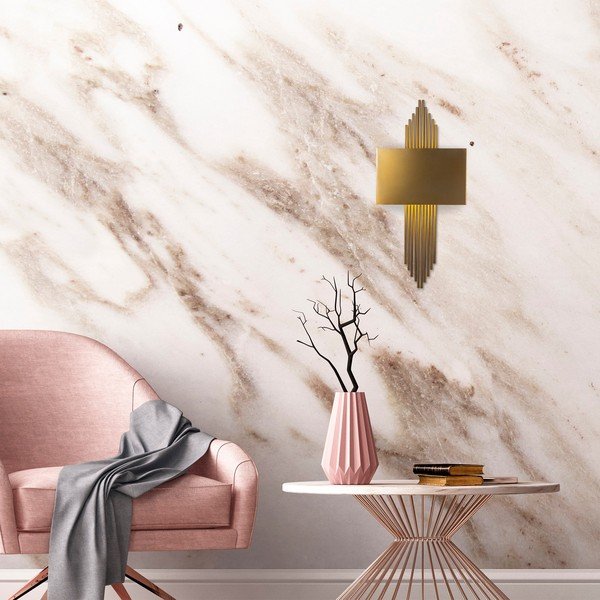 Nástěnné svítidlo ve zlaté barvě – Opviq lights-image-1