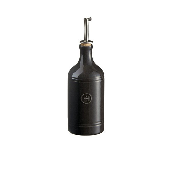 Pepřově černá láhev na olej Emile Henry, objem 400 ml